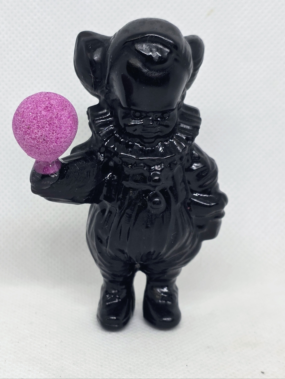 Black Obsidian Pennywise Clown Carving Honeycomb Ruby Balloon Gothic Horror